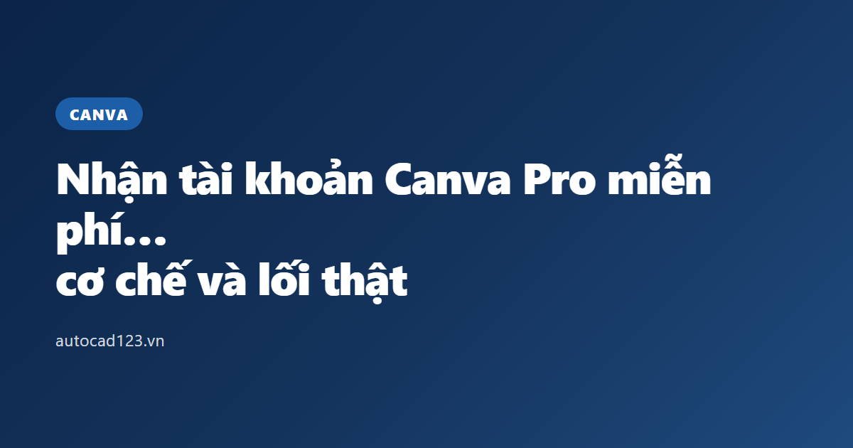 Nhận tài khoản Canva Pro miễn phí Liêm MKT: cơ chế và lối thật