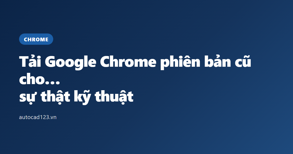 Tải Google Chrome phiên bản cũ cho iOS 12: sự thật kỹ thuật