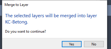 Hop thoai xac nhan Merge to Layer hoi Do you want to continue tren AutoCAD 2026