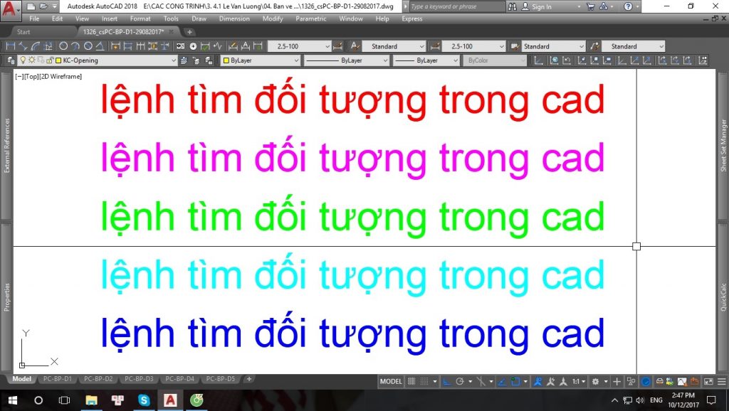 lệnh find trong cad - lệnh replace trong cad.