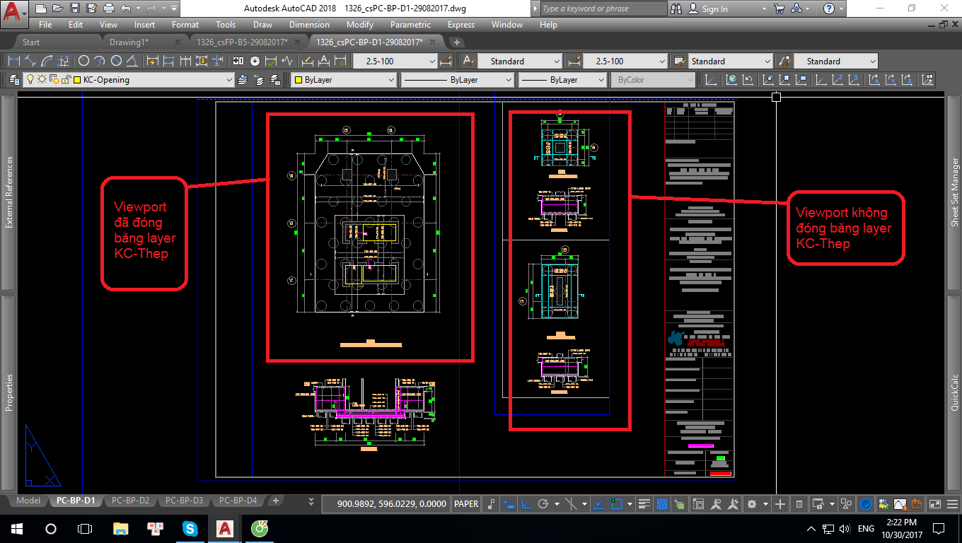 lệnh VPLayer trong AutoCAD