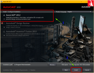 Download AutoCAD 2012 bản 32+64bit và hướng dẫn cài đặt chi tiết