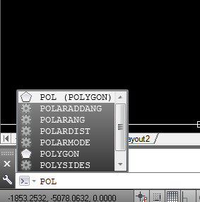 Lệnh Polygon trong CAD