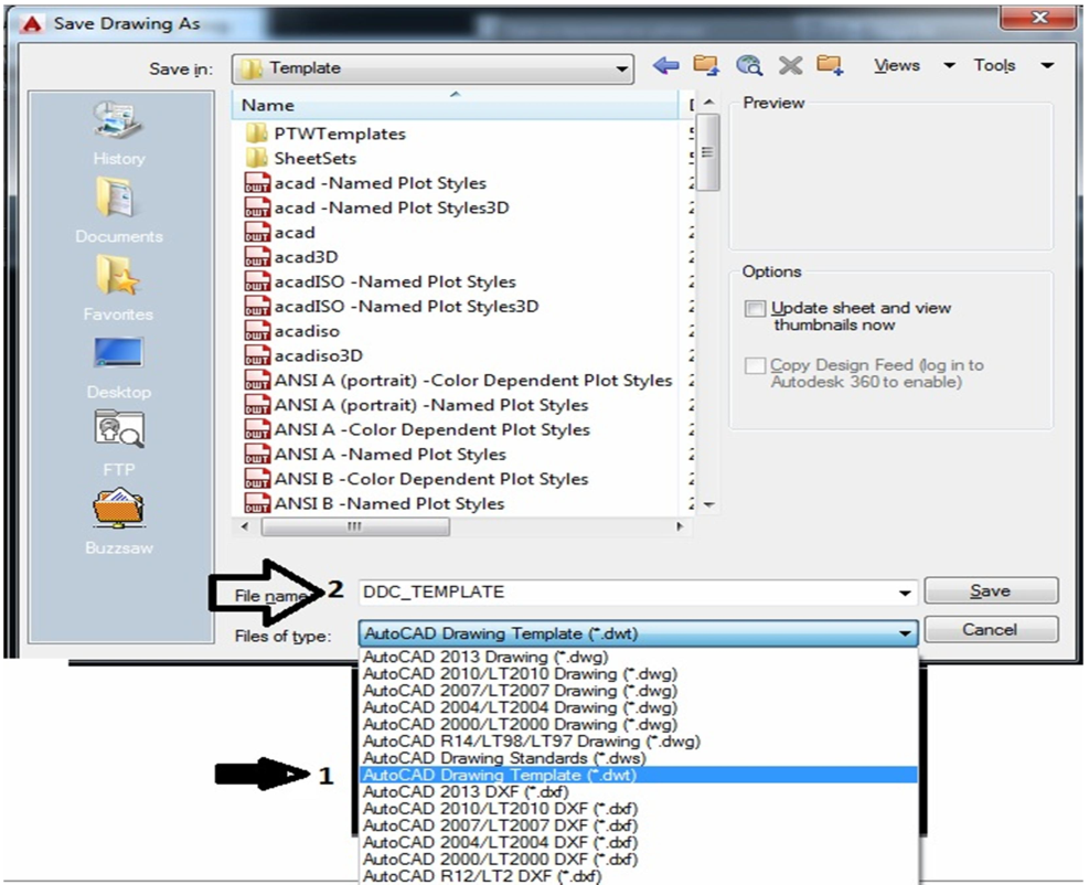 tạo file mẫu template trong AutoCAD 2