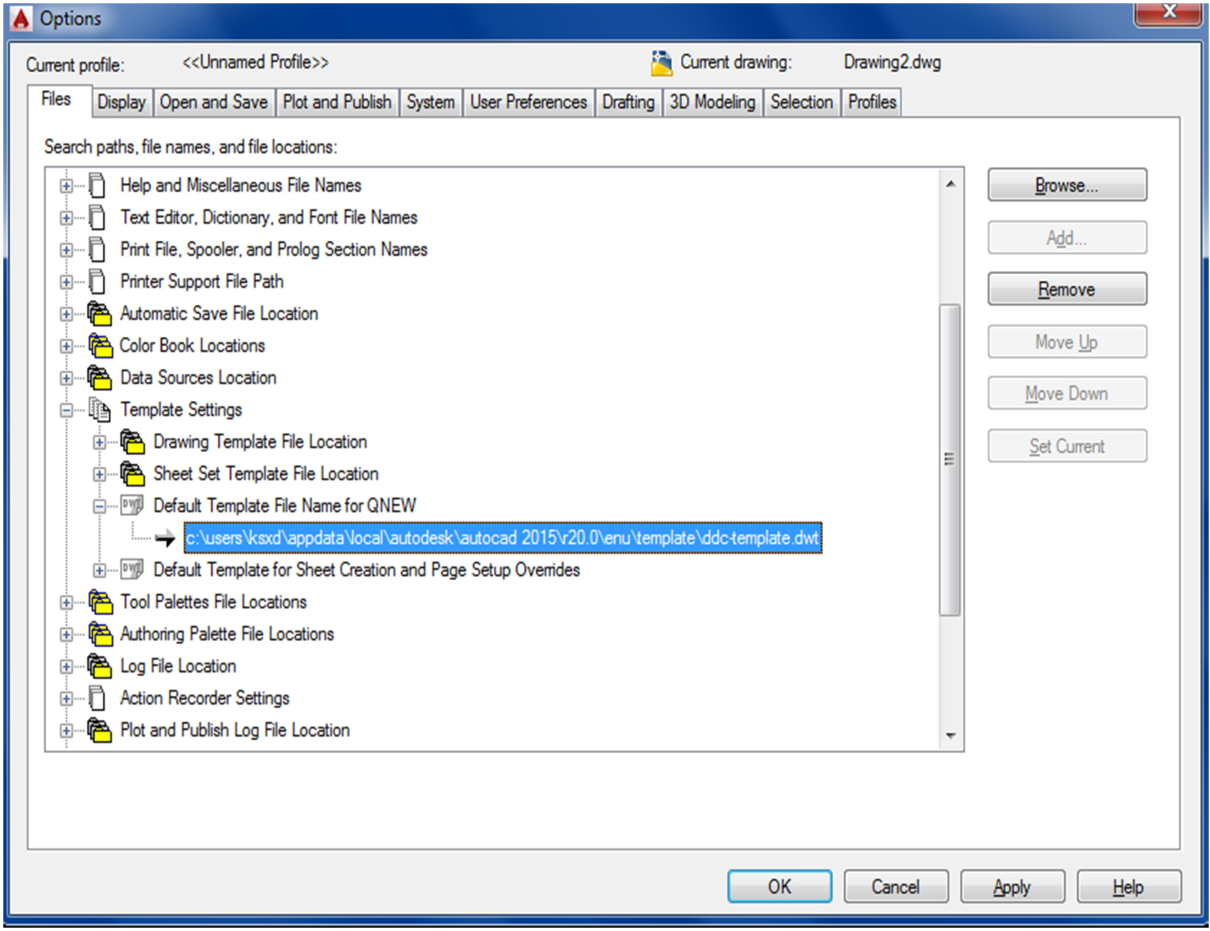 tạo file mẫu template trong AutoCAD 7
