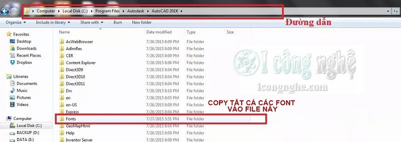 how to add fonts to mac 2017 autocad lt