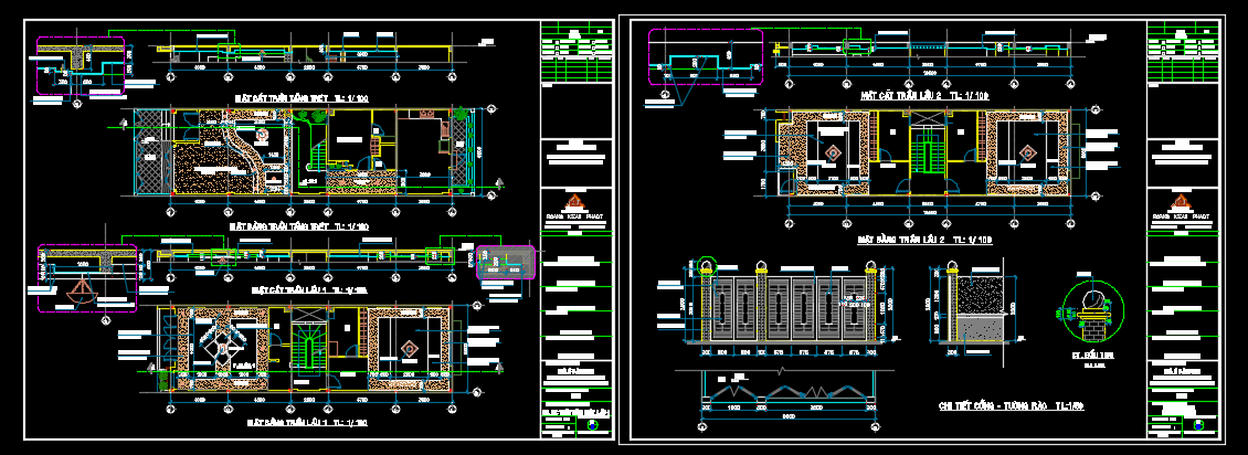 File cad trần thạch cao